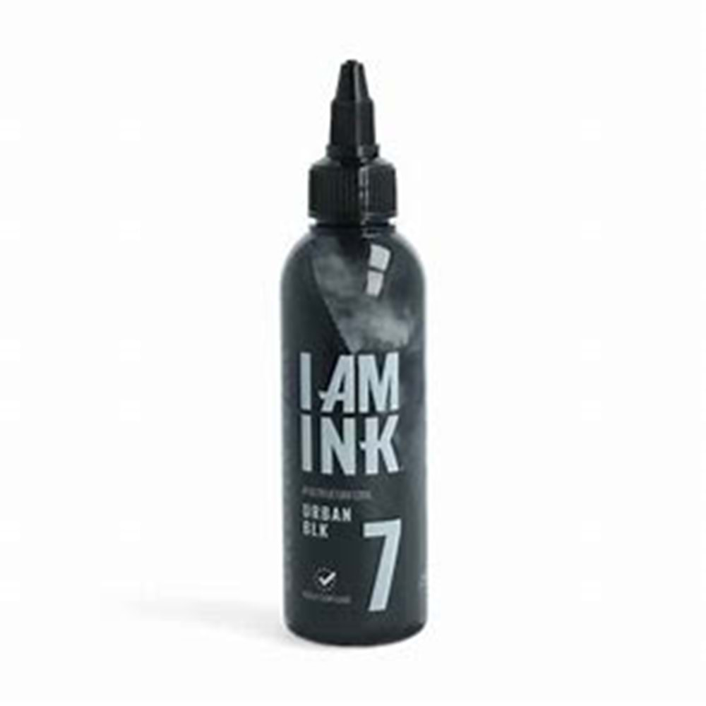 I AM INK 7 URBAN BLACK (Siyah Boya) 100 ml