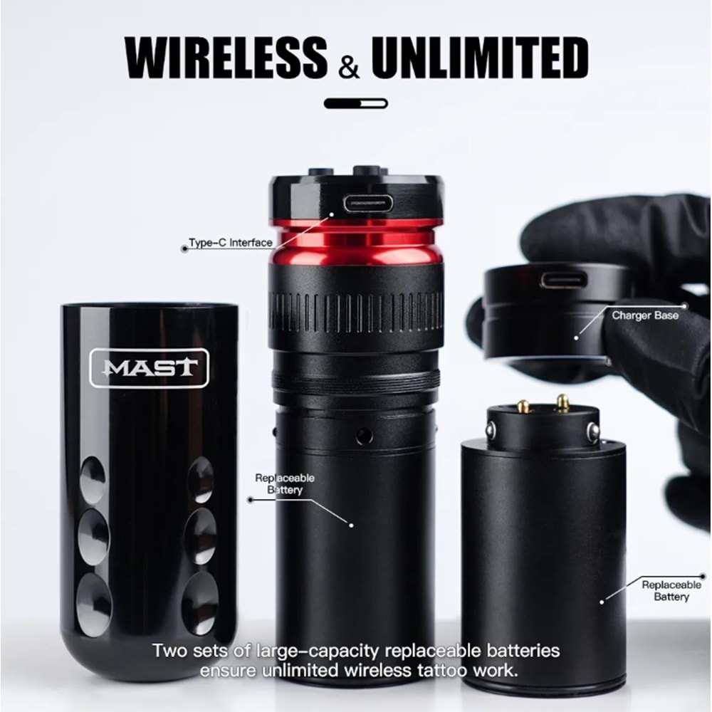 MAST RACER 4.0 RED BLACK 2 BATARYA (10% indirim)