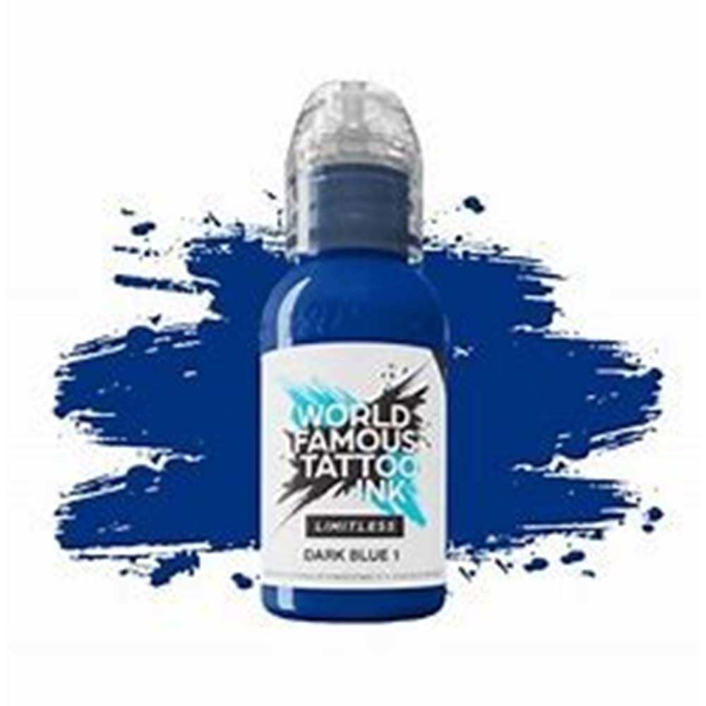WORLD FAMOUS TATTOO INK LIMITLESS DARK BLUE 1 oz