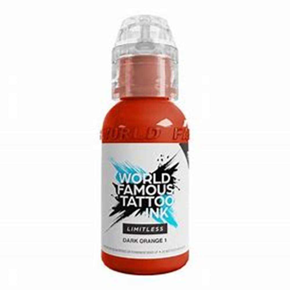 WORLD FAMOUS TATTOO INK LIMITLESS DARK ORANGE 1 oz