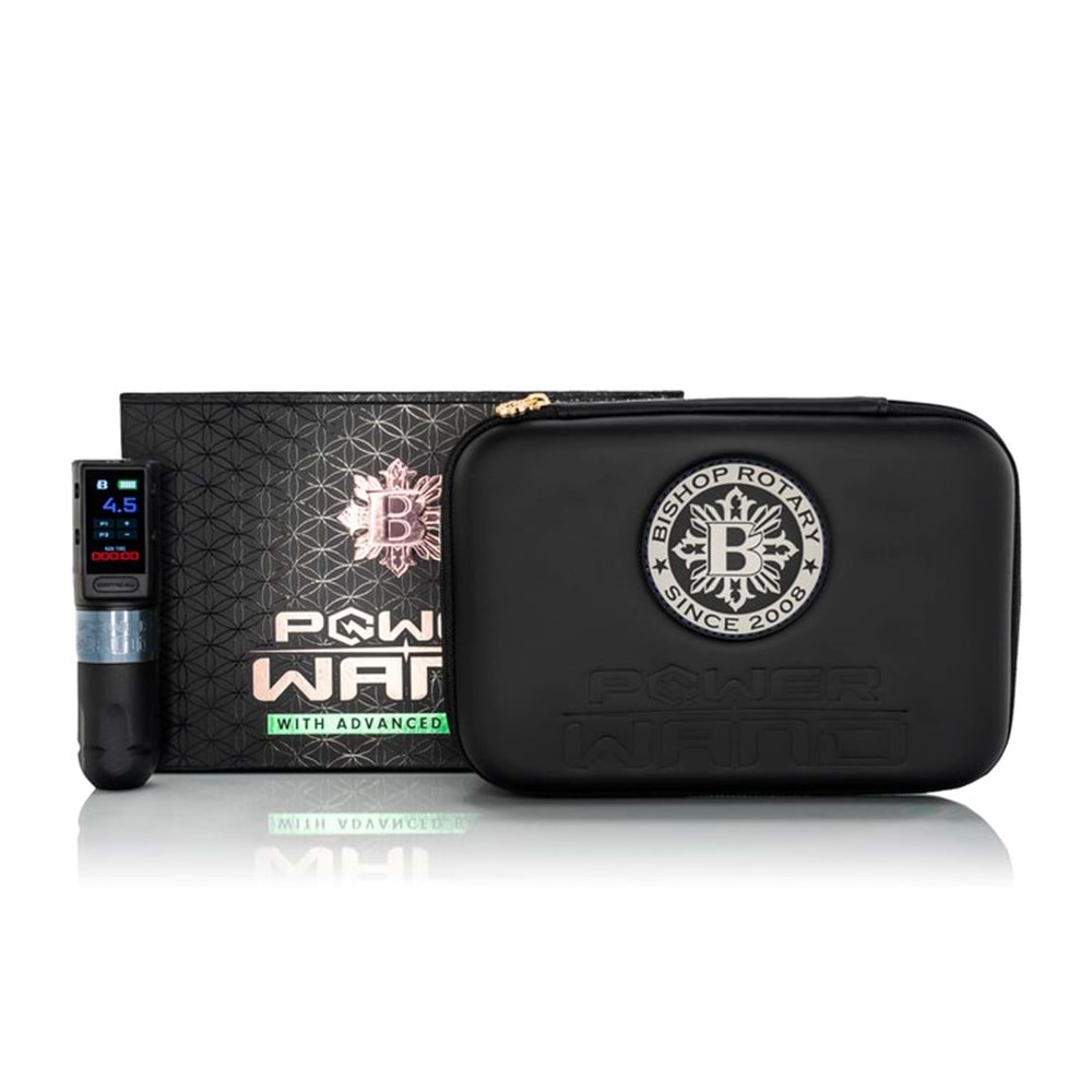 BISHOP POWER WAND w/ADVANCED BATTERY 3.5 STROKE -SHADER FULL SET KABLOSUZ DÖVME MAKİNESİ