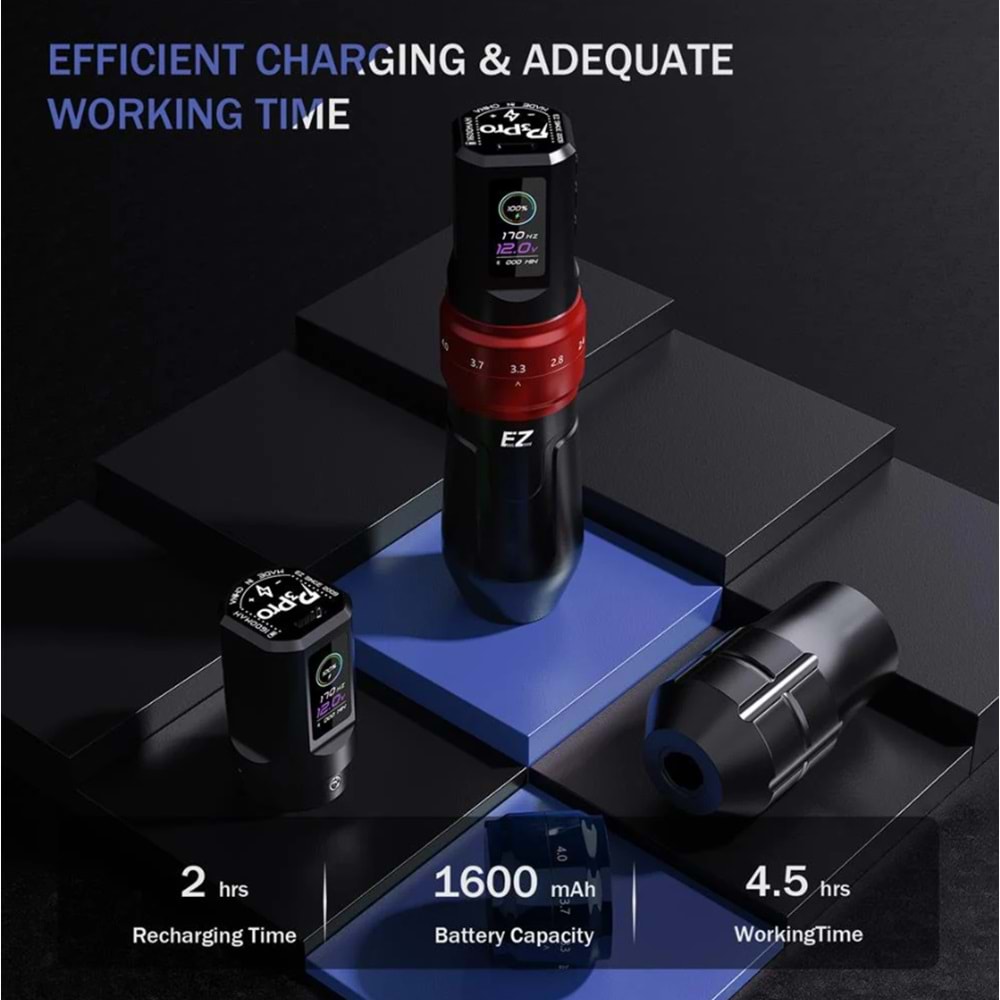 EZ P3 PRO EXTRA POWER MATTE BLACK 2.0-4.2 STROKE 2 PIL