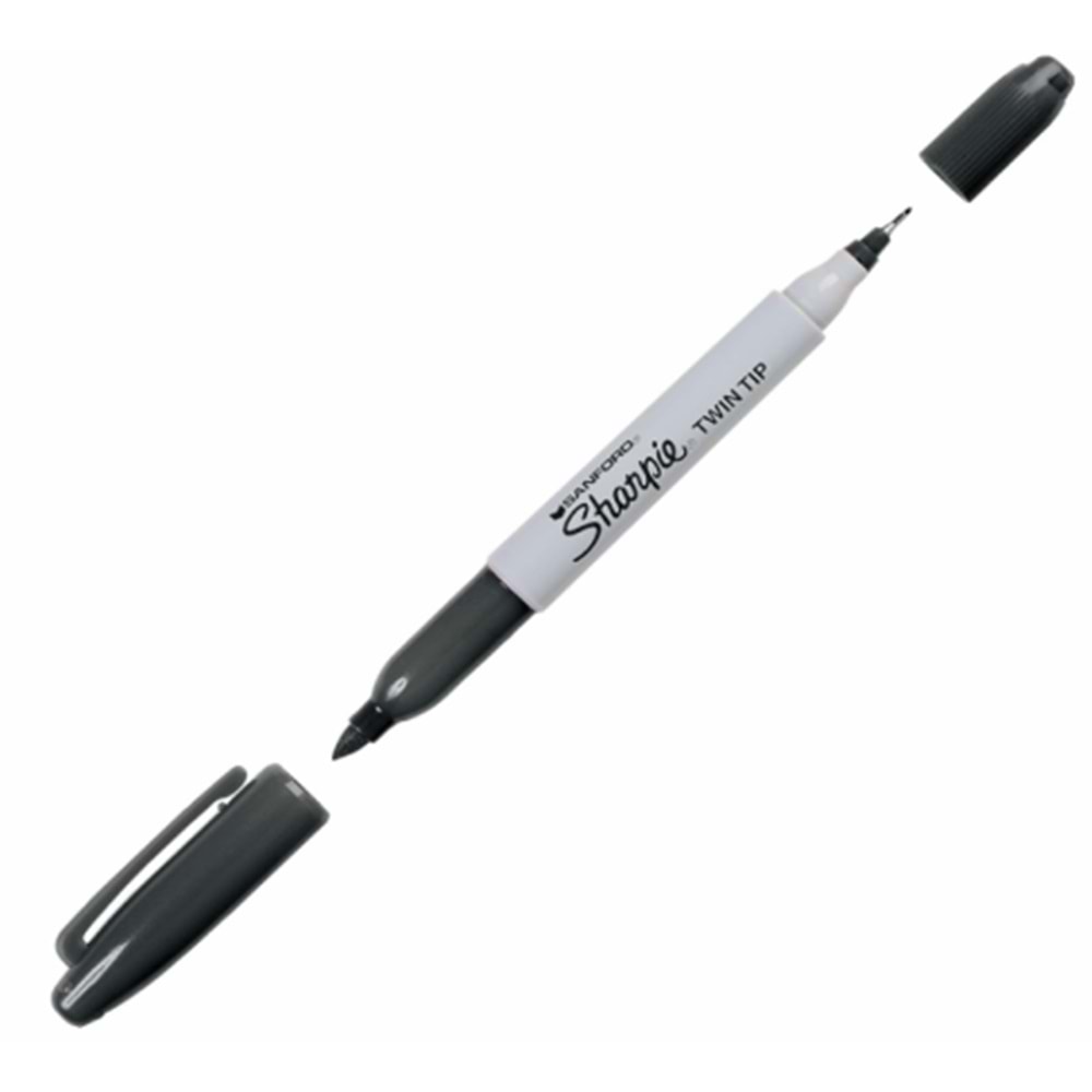 SHARPIE SİYAH ÇİFT UÇLU ÇİZİM KALEMİ