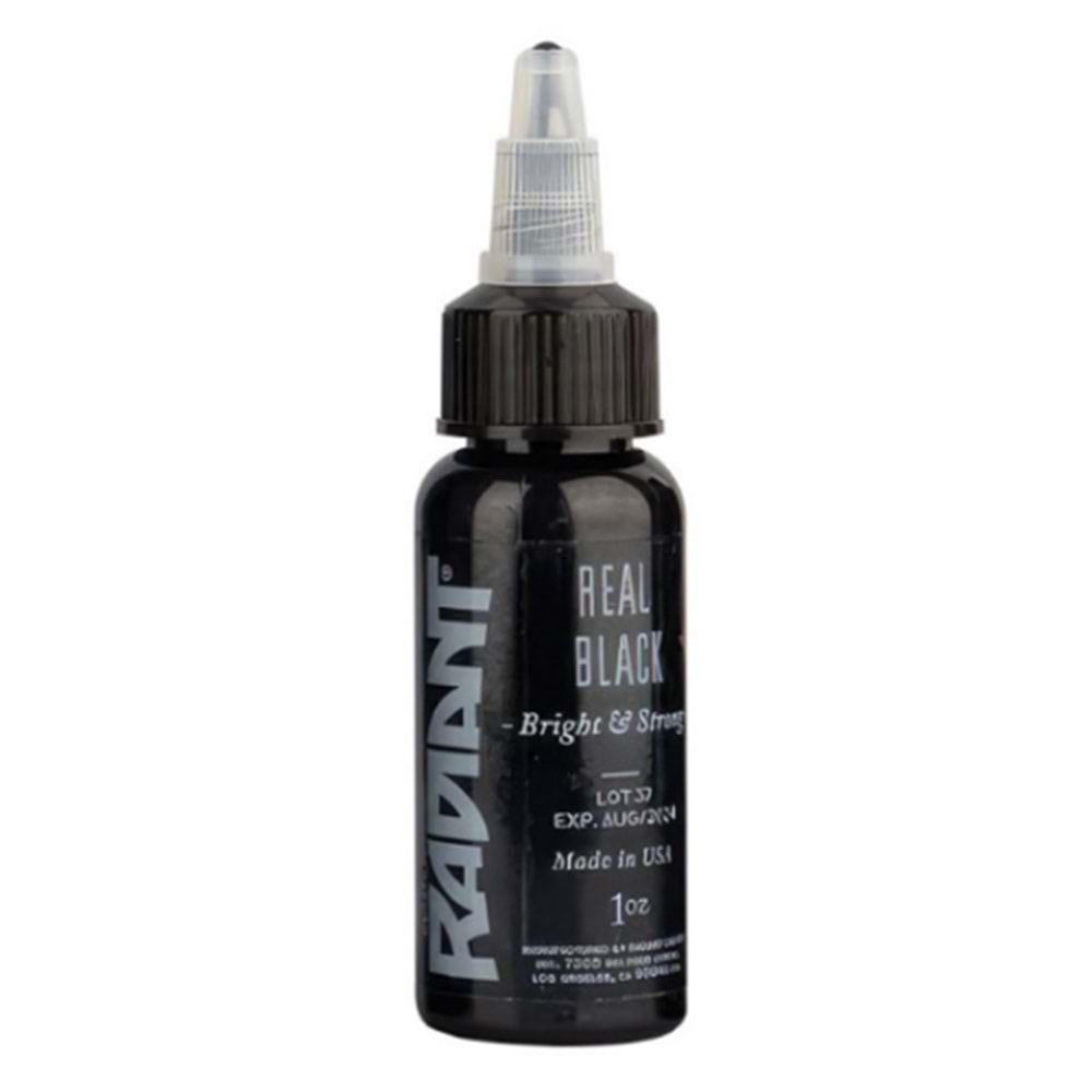 Radiant Real Black 1 OZ (30ml.) Dövme Boyası