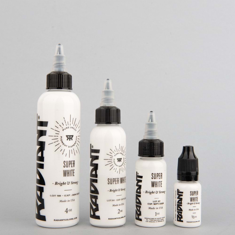 RADIANT SUPER WHITE 2 OZ (60ml) Dövme Boyası