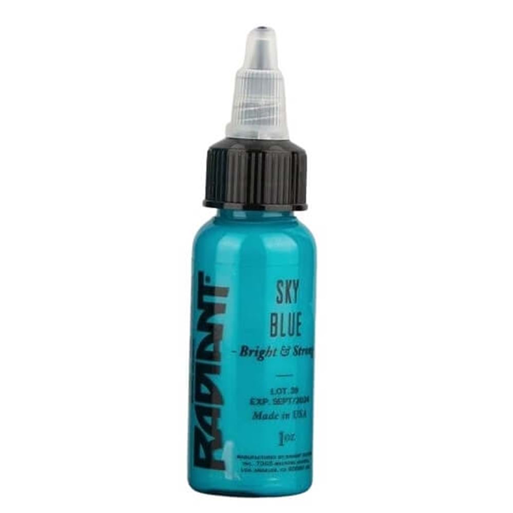RADIANT Sky Blue 1/2 OZ (15ml.) Dövme Boyası