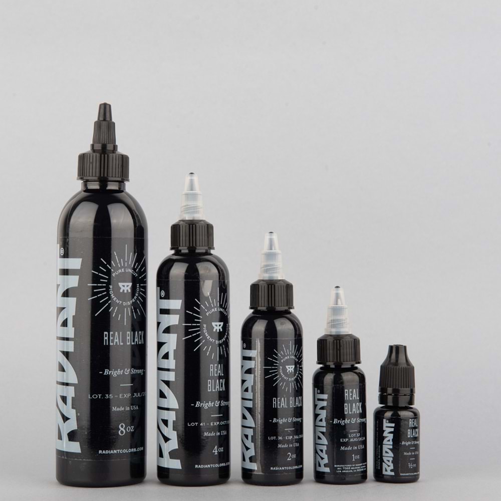 RADIANT REAL BLACK 1/2 OZ (15ml) Dövme Boyası