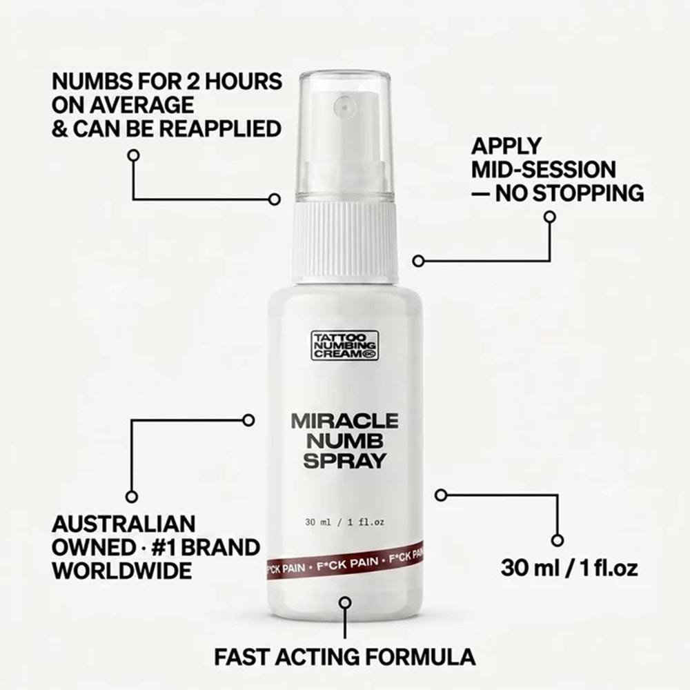 MIRACLE NUMB SPRAY 30 ml/1 fl.oz