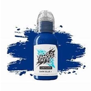 WORLD FAMOUS TATTOO INK LIMITLESS DARK BLUE 1 oz