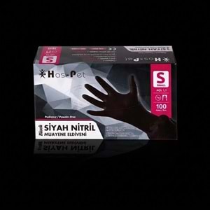 HASPET NITRIL SMALL SIYAH DÖVME ELDIVENI