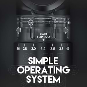 MAST FLIP PRO 2.6-4.0 STROKE BLACK