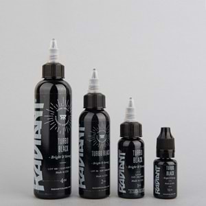 RADIANT TURBO BLACK 1/2 OZ (15ml) Dövme Boyası