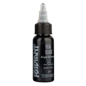 Radiant Real Black 1 OZ (30ml.) Dövme Boyası