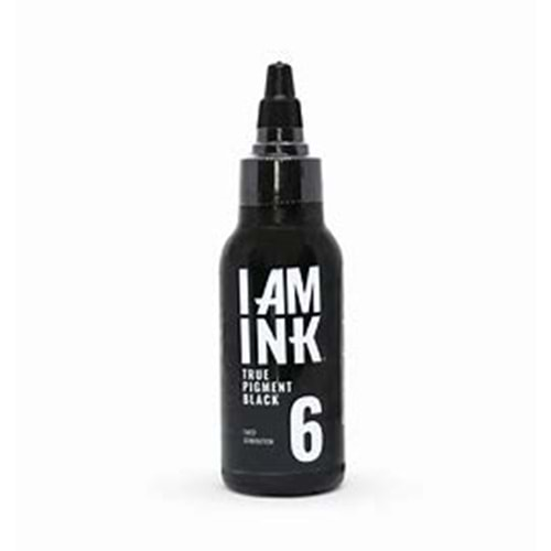 I AM INK 6 TRUE PIGMENT BLACK (Siyah Boya) 50 ml