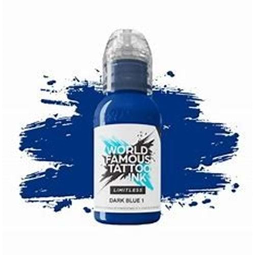 WORLD FAMOUS TATTOO INK LIMITLESS DARK BLUE 1 oz