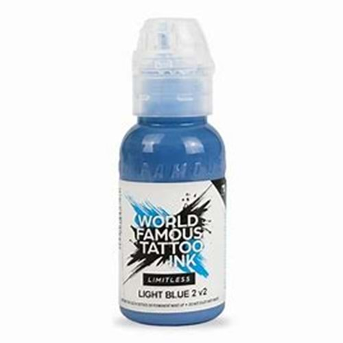 WORLD FAMOUS TATTOO INK LIMITLESS LIGHT BLUE V2 1 oz