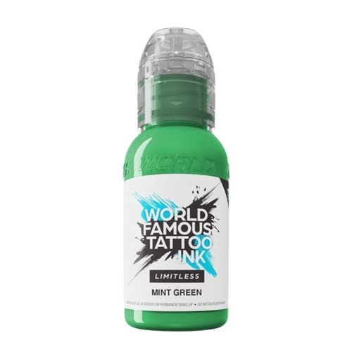 WORLD FAMOUS TATTOO INK LIMITLESS MINT GREEN 1 oz