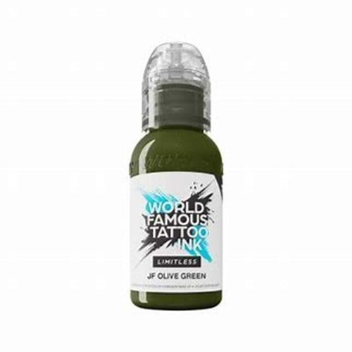 WORLD FAMOUS TATTOO INK LIMITLESS JF OLIVE GREEN 1 oz