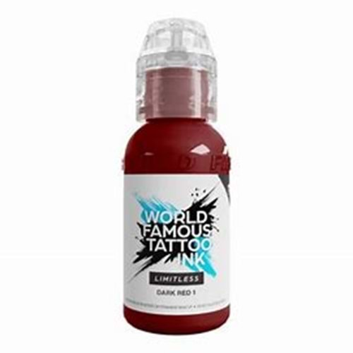 WORLD FAMOUS TATTOO INK LIMITLESS DARK RED 1 1 oz