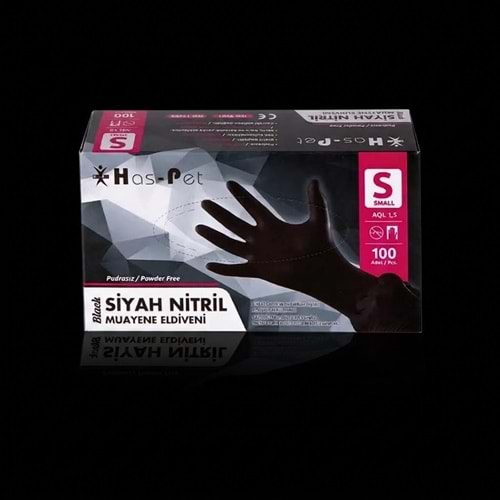 HASPET NITRIL SMALL SIYAH DÖVME ELDIVENI