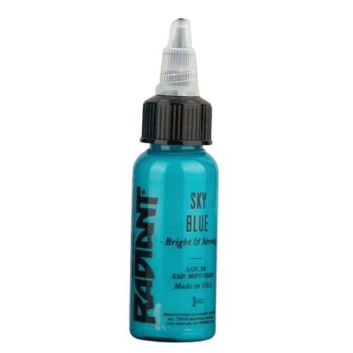 RADIANT Sky Blue 1/2 OZ (15ml.) Dövme Boyası