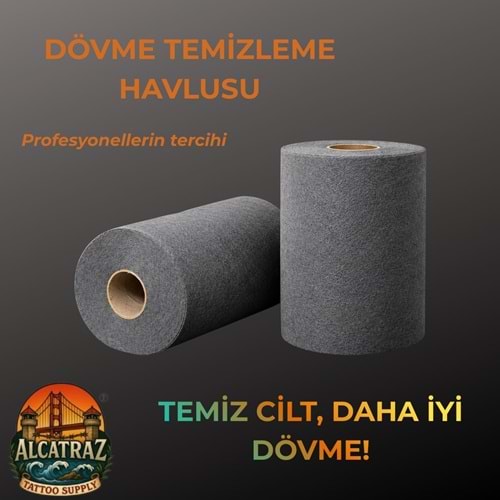 ALCATRAZ Dövme Temizleme Havlusu - Gri
