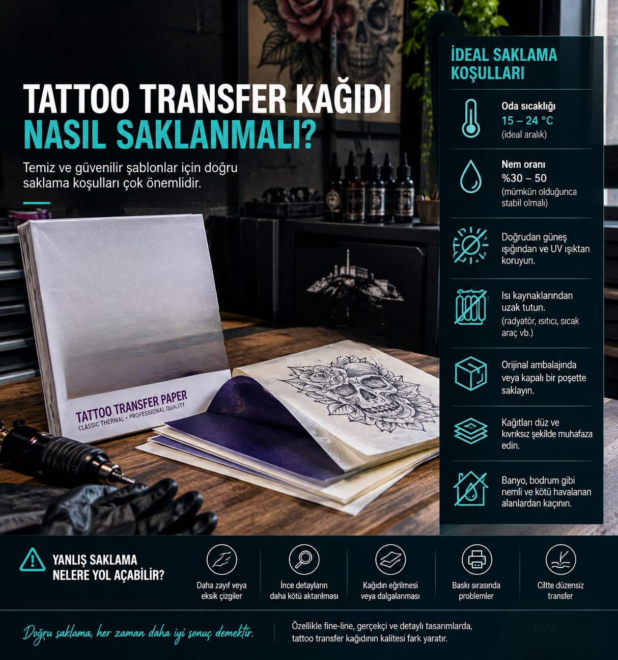 Tattoo Transfer Kağıdı Nasıl Saklanmalı?