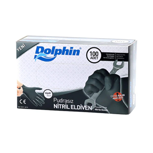 DOLPHIN NITRIL LARGE SIYAH DÖVME ELDIVENI