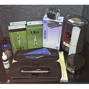 STARTER KIT - DÖVME SETI - MAST ARCHER 2 3.5 STROKE-IGNE/BOYA/SARF MALZEMELER/SUNI DERI