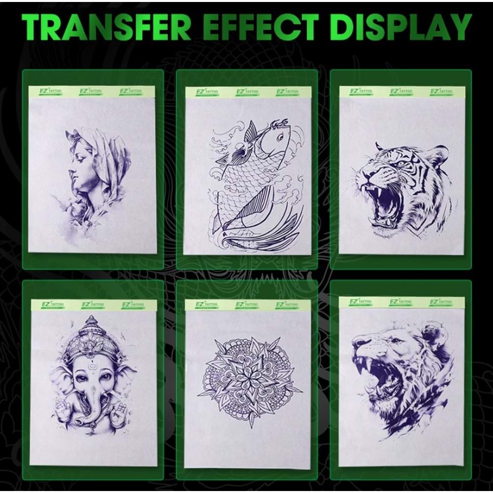 EZ TATTOO Stencil Yazıcı Beyaz Kablosuz 2500mAH Pil