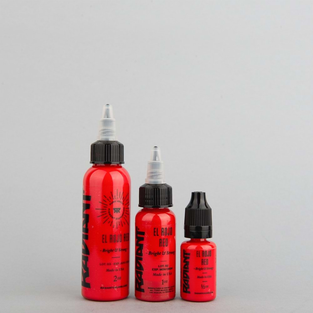RADIANT EL ROJO RED 1 OZ (30ml) Dövme Boyası