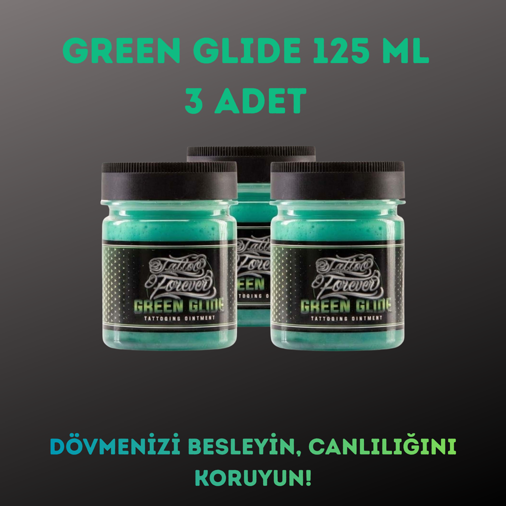 TATTOO FOREVER Green Glide 3 x 125 ML